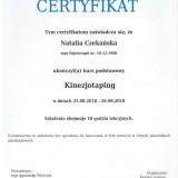 Certyfikat - Kinesiotaping